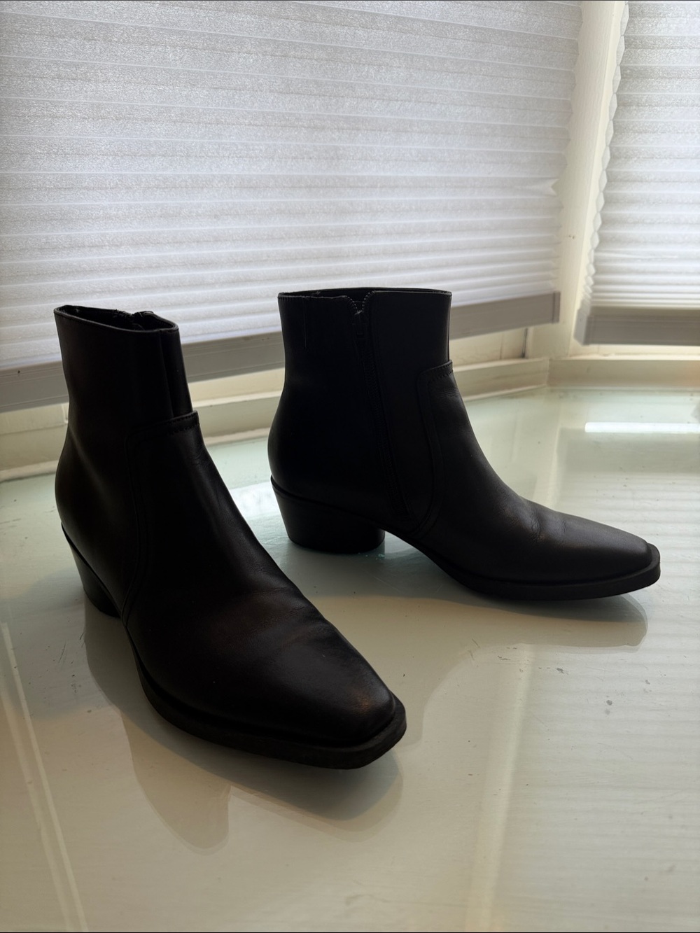 Dolce Vita Black Leather Ankle Booties